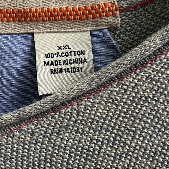 Carbon 2 Cobalt Pullover Shirt Men XXL Long Sleeve Cotton Round Neck Chest 50" - Picture 4 of 13